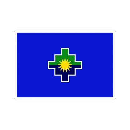 Bandera Region Puno (Peru) STICKER Vinyl Kiss-Cut Decal 3 Inch White - The Sticker Space