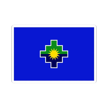 Bandera Region Puno (Peru) STICKER Vinyl Kiss-Cut Decal 4 Inch White - The Sticker Space