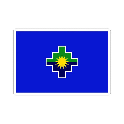 Bandera Region Puno (Peru) STICKER Vinyl Kiss-Cut Decal 6 Inch White - The Sticker Space