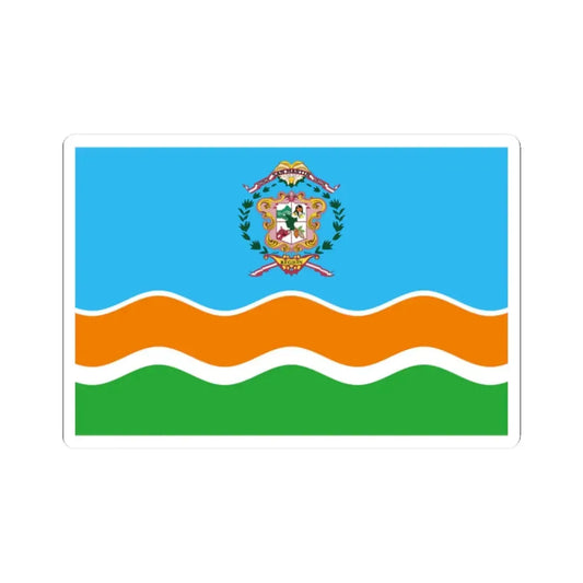 Bandera Region San Martin (Peru) STICKER Vinyl Kiss-Cut Decal 2 Inch White - The Sticker Space