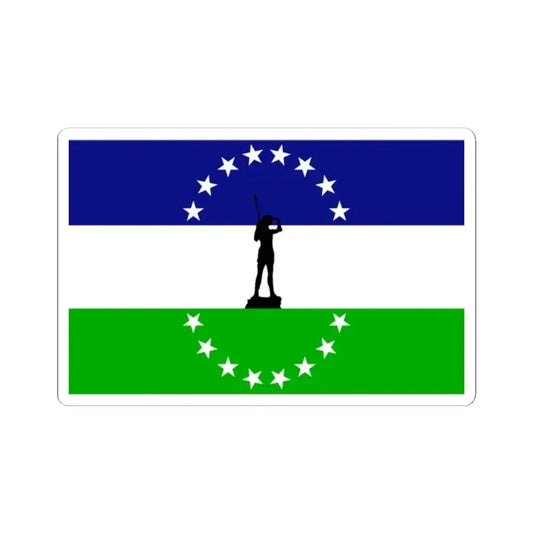 Bandera rio negro no oficial (Argentina) STICKER Vinyl Kiss-Cut Decal 2 Inch White - The Sticker Space