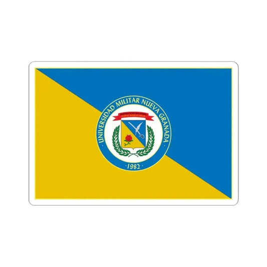 Bandera Universidad Militar Nueva Granada (Colombia) STICKER Vinyl Kiss-Cut Decal 2 Inch White - The Sticker Space