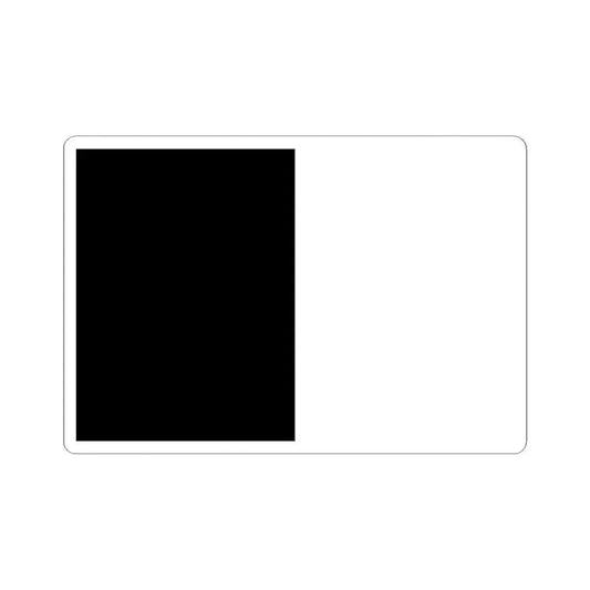 Bandera Woluwe St Lambert (Belgium) STICKER Vinyl Kiss-Cut Decal 2 Inch White - The Sticker Space