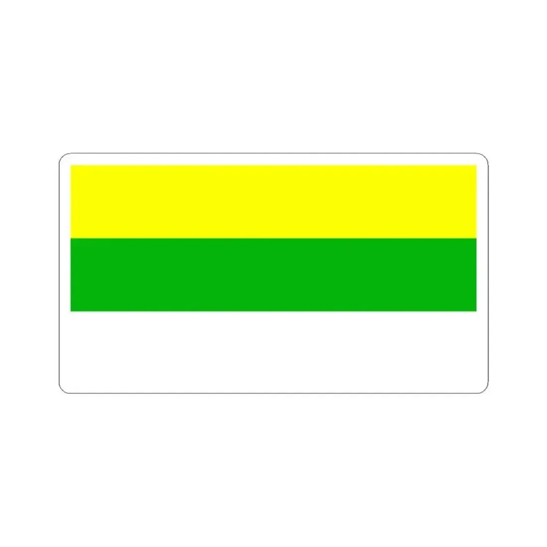 BanderaPuyango (Ecuador) STICKER Vinyl Kiss-Cut Decal 3 Inch White - The Sticker Space