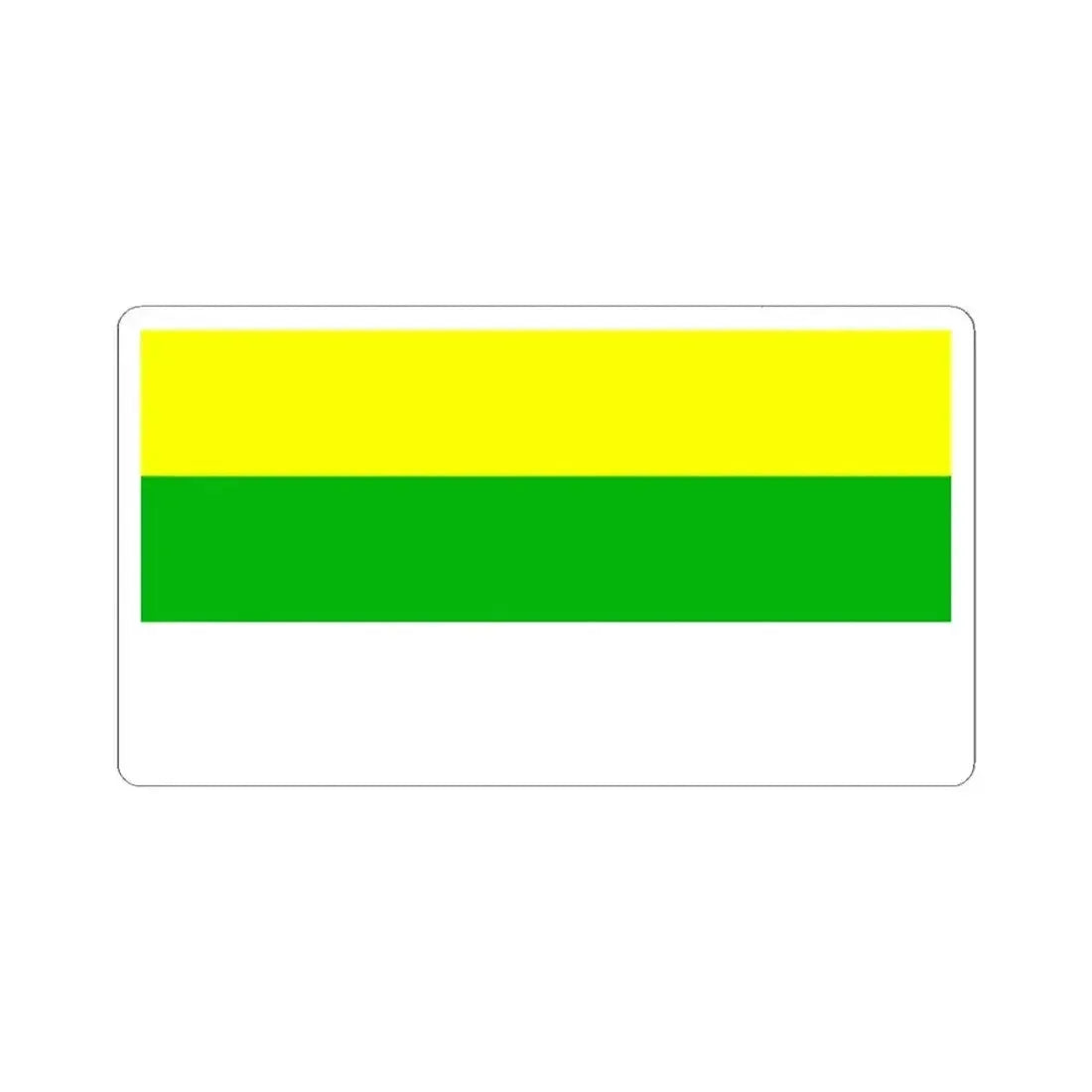 BanderaPuyango (Ecuador) STICKER Vinyl Kiss-Cut Decal 4 Inch White - The Sticker Space