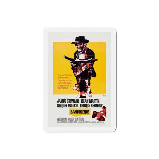 Bandolero 1968 Movie Poster Refrigerator Magnet 2 Inch - The Sticker Space