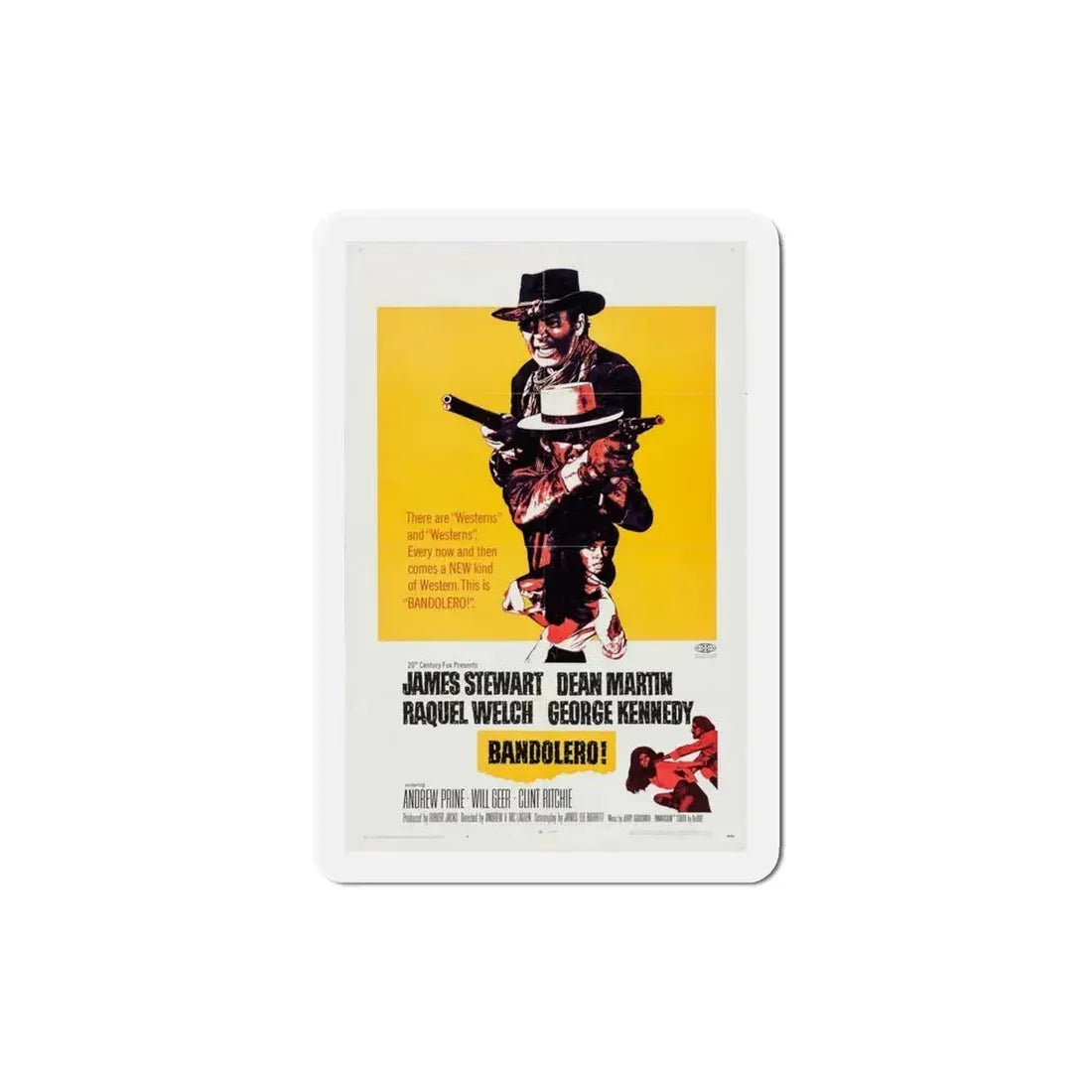 Bandolero 1968 Movie Poster Refrigerator Magnet - The Sticker Space