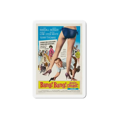 Bang Bang You're Dead 1966 Movie Poster Refrigerator Magnet 2 Inch - The Sticker Space