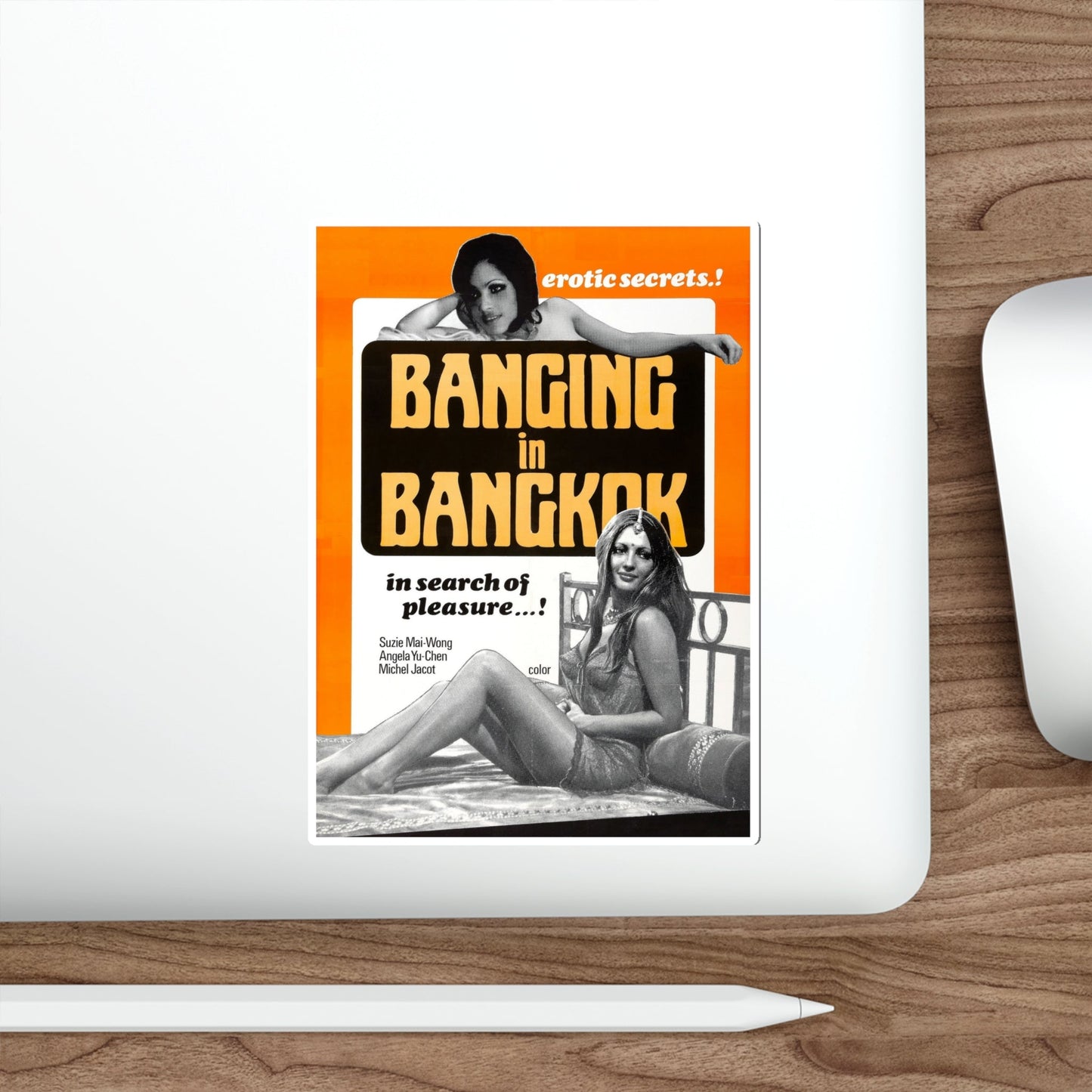 BANGING IN BANGKOK 1976 Movie Poster STICKER Vinyl Die-Cut Decal-The Sticker Space