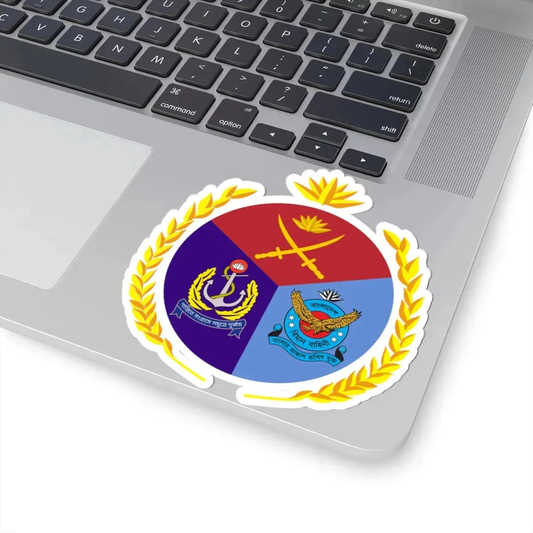 বলদশ সশসতর বহনর পরতক (Bangladesh) (Coat of Arms) STICKER Vinyl Kiss-Cut Decal - The Sticker Space