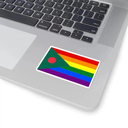 Bangladesh LGBT rainbow flag (Bangladesh) STICKER Vinyl Kiss-Cut Decal - The Sticker Space