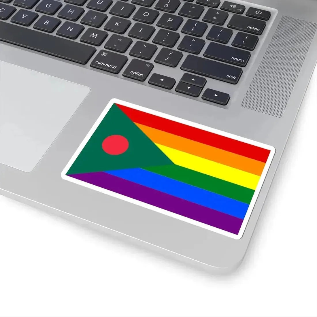 Bangladesh LGBT rainbow flag (Bangladesh) STICKER Vinyl Kiss-Cut Decal - The Sticker Space