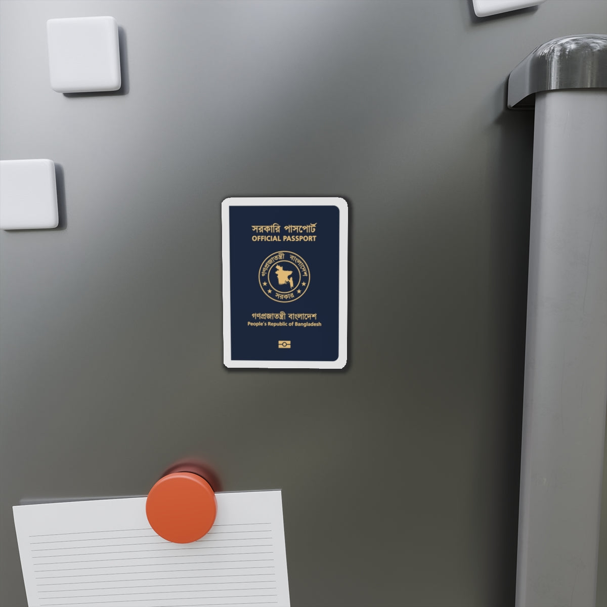 Bangladeshi Official Passport - Die-Cut Magnet-The Sticker Space