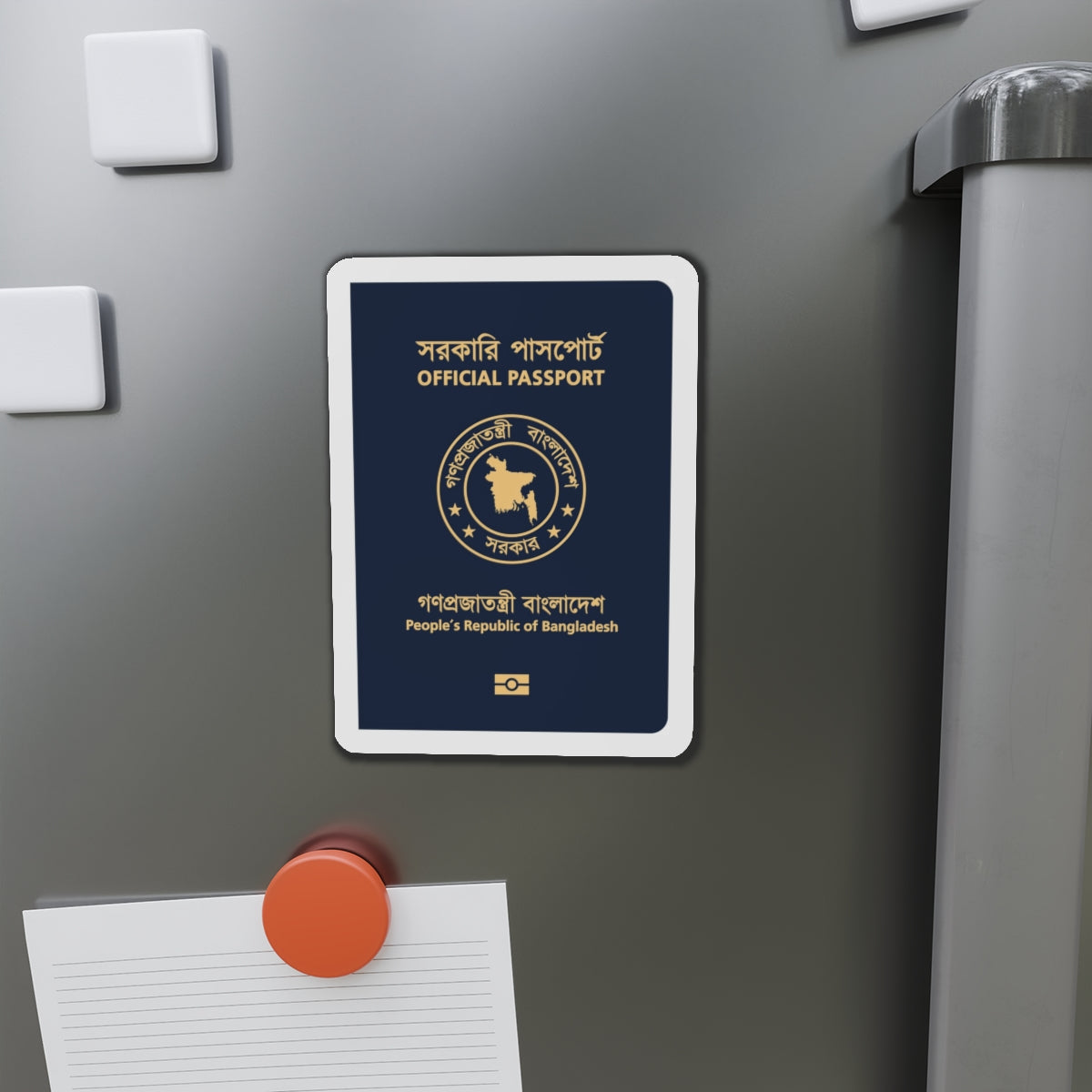 Bangladeshi Official Passport - Die-Cut Magnet-The Sticker Space