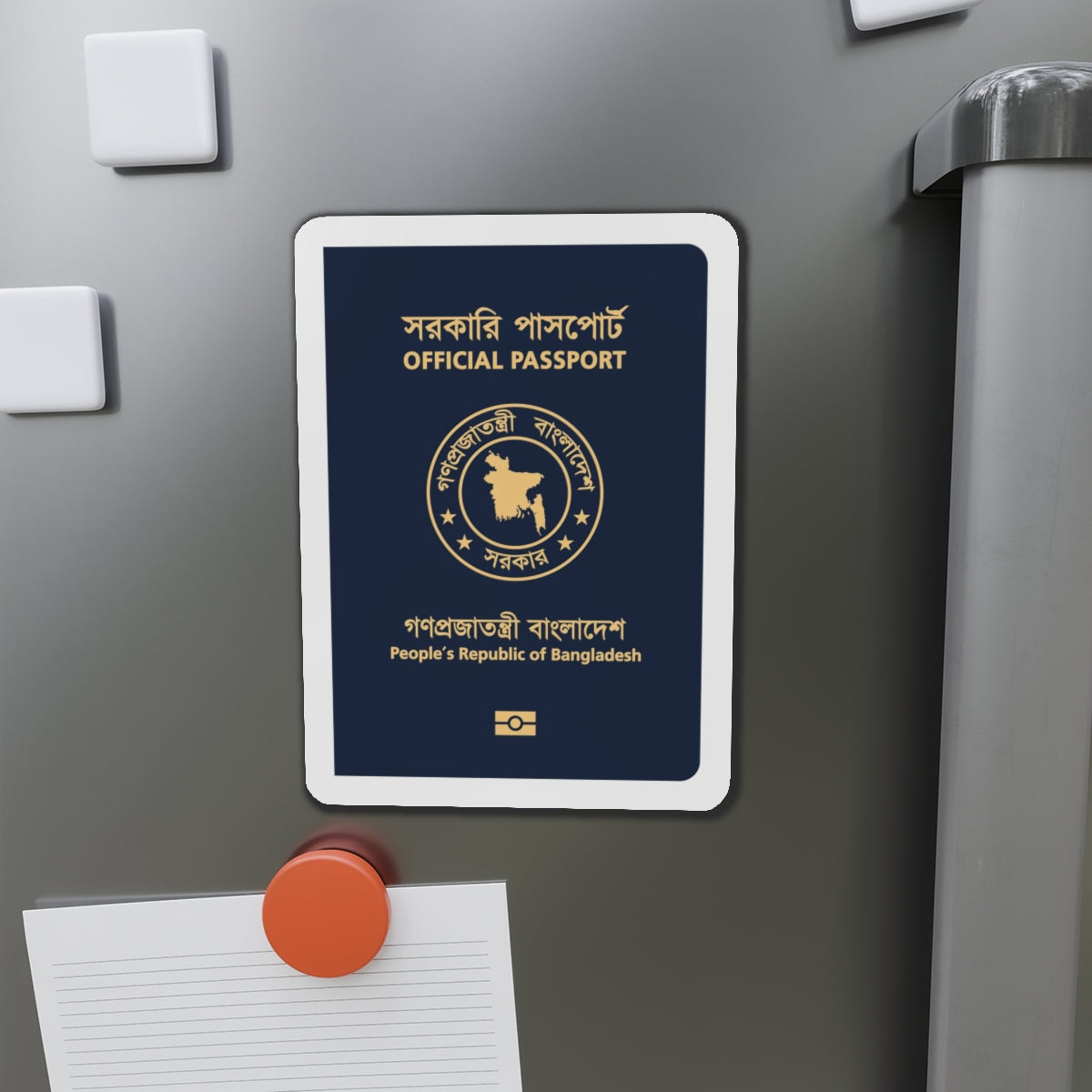 Bangladeshi Official Passport - Die-Cut Magnet-The Sticker Space