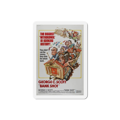 Bank Shot 1974 Movie Poster Die-Cut Magnet-2 Inch-The Sticker Space