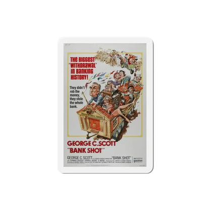 Bank Shot 1974 Movie Poster Refrigerator Magnet 2 Inch - The Sticker Space