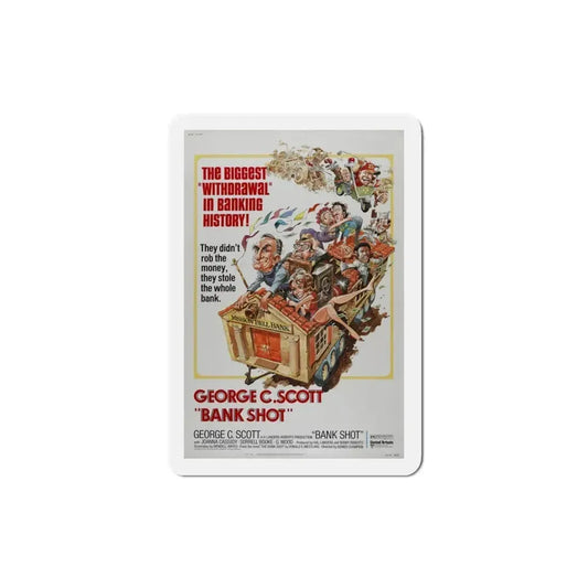 Bank Shot 1974 Movie Poster Refrigerator Magnet 3 Inch - The Sticker Space