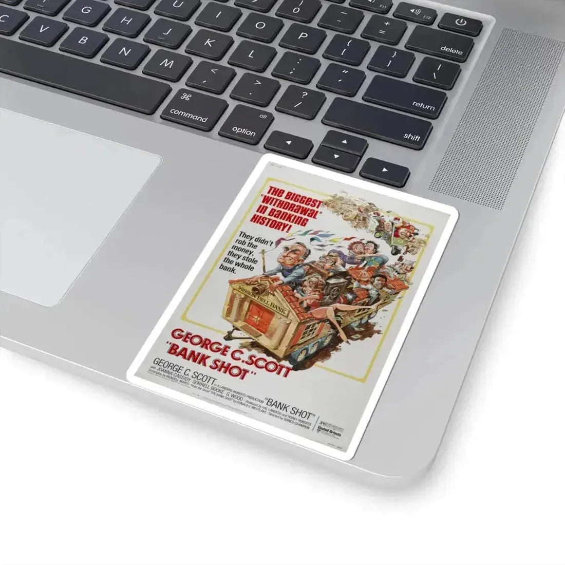 Bank Shot 1974 Movie Poster - STICKER Vinyl Kiss-Cut Decal - The Sticker Space