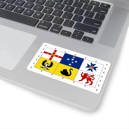 Banner of Arms of Australia 1953-2022 (Australia) STICKER Vinyl Kiss-Cut Decal - The Sticker Space