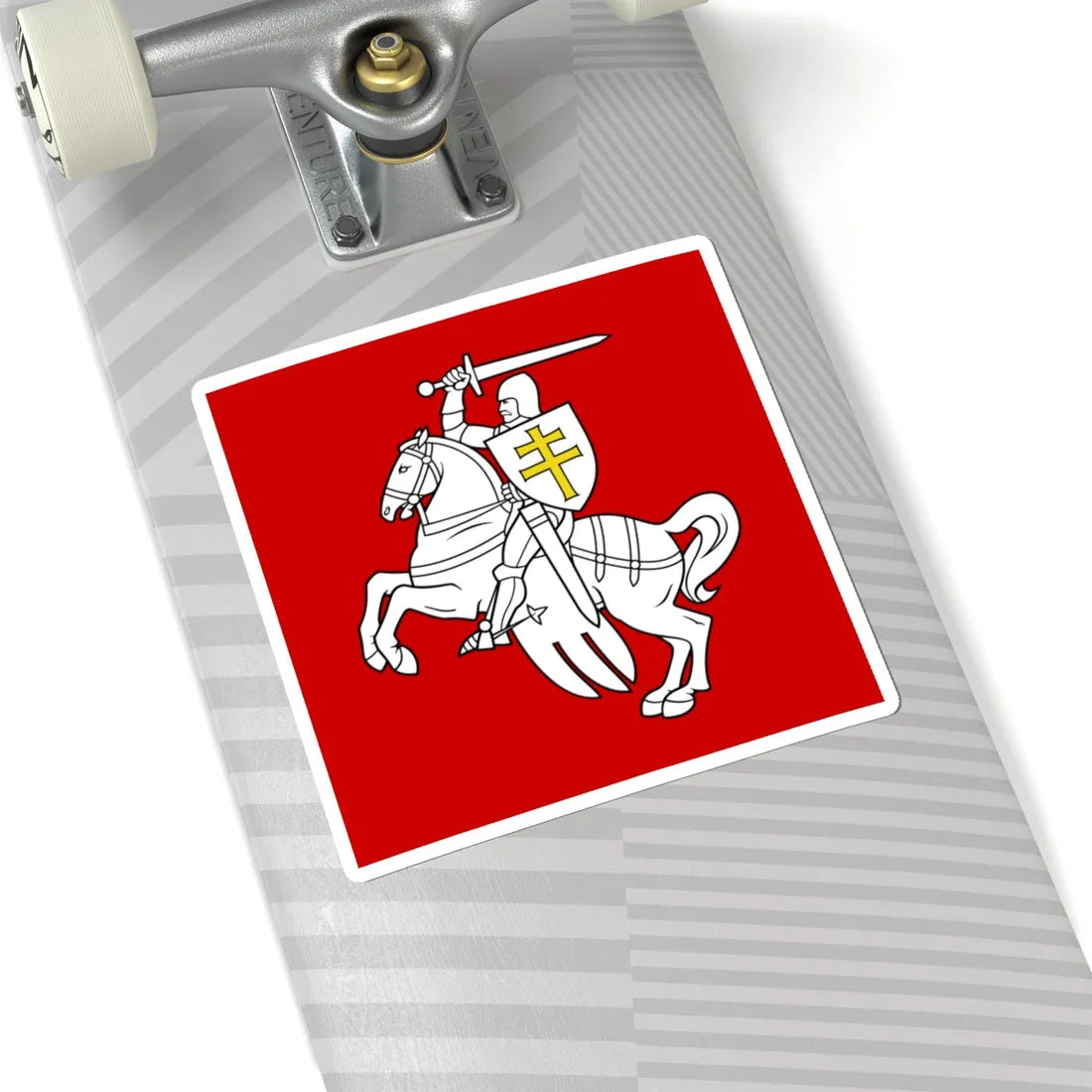 Banner of arms of Belarus 1991-1995 1-1 (Belarus) (Coat of Arms) STICKER Vinyl Kiss-Cut Decal - The Sticker Space