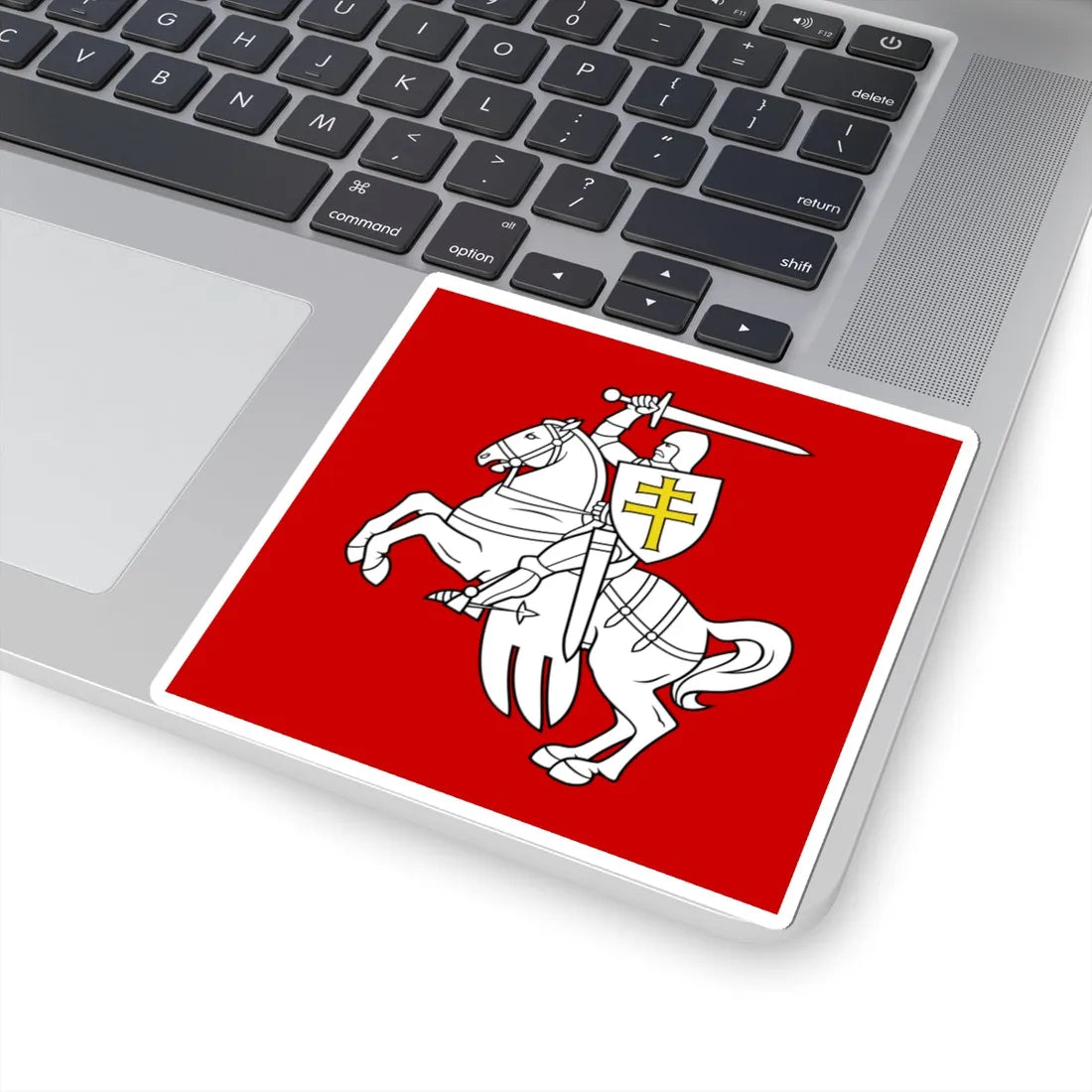 Banner of arms of Belarus 1991-1995 1-1 (Belarus) (Coat of Arms) STICKER Vinyl Kiss-Cut Decal - The Sticker Space