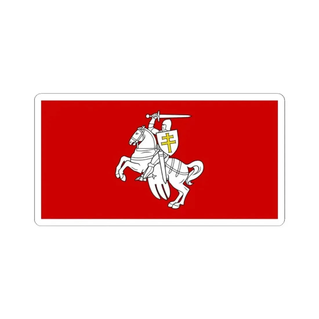 Banner of arms of Belarus 1991-1995 2-1 (Belarus) STICKER Vinyl Kiss-Cut Decal 2 Inch White - The Sticker Space