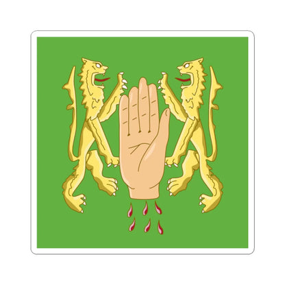 Banner of arms of OReilly (Ireland) STICKER Vinyl Kiss-Cut Decal 2 Inch White - The Sticker Space