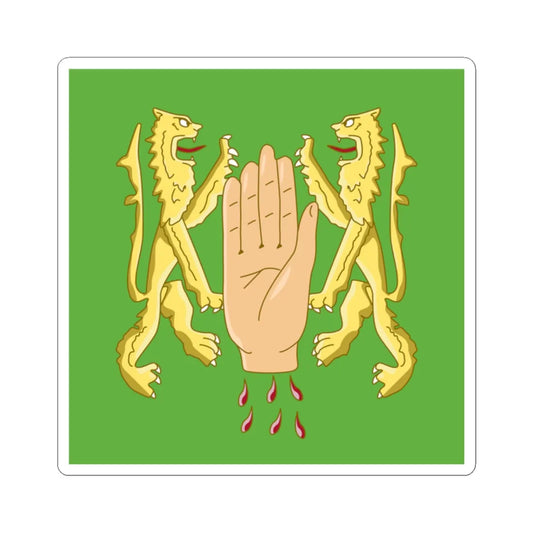 Banner of arms of OReilly (Ireland) STICKER Vinyl Kiss-Cut Decal 2 Inch White - The Sticker Space