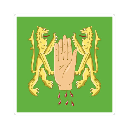 Banner of arms of OReilly (Ireland) STICKER Vinyl Kiss-Cut Decal 4 Inch White - The Sticker Space