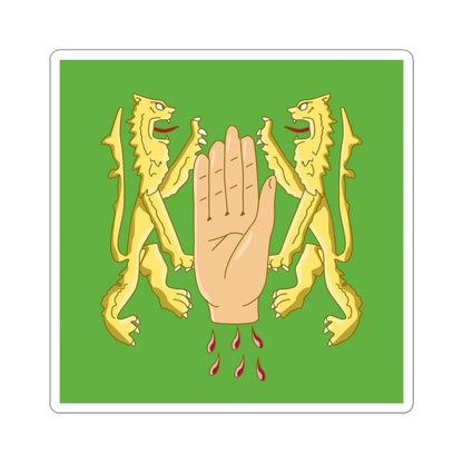 Banner of arms of OReilly (Ireland) STICKER Vinyl Kiss-Cut Decal 6 Inch White - The Sticker Space