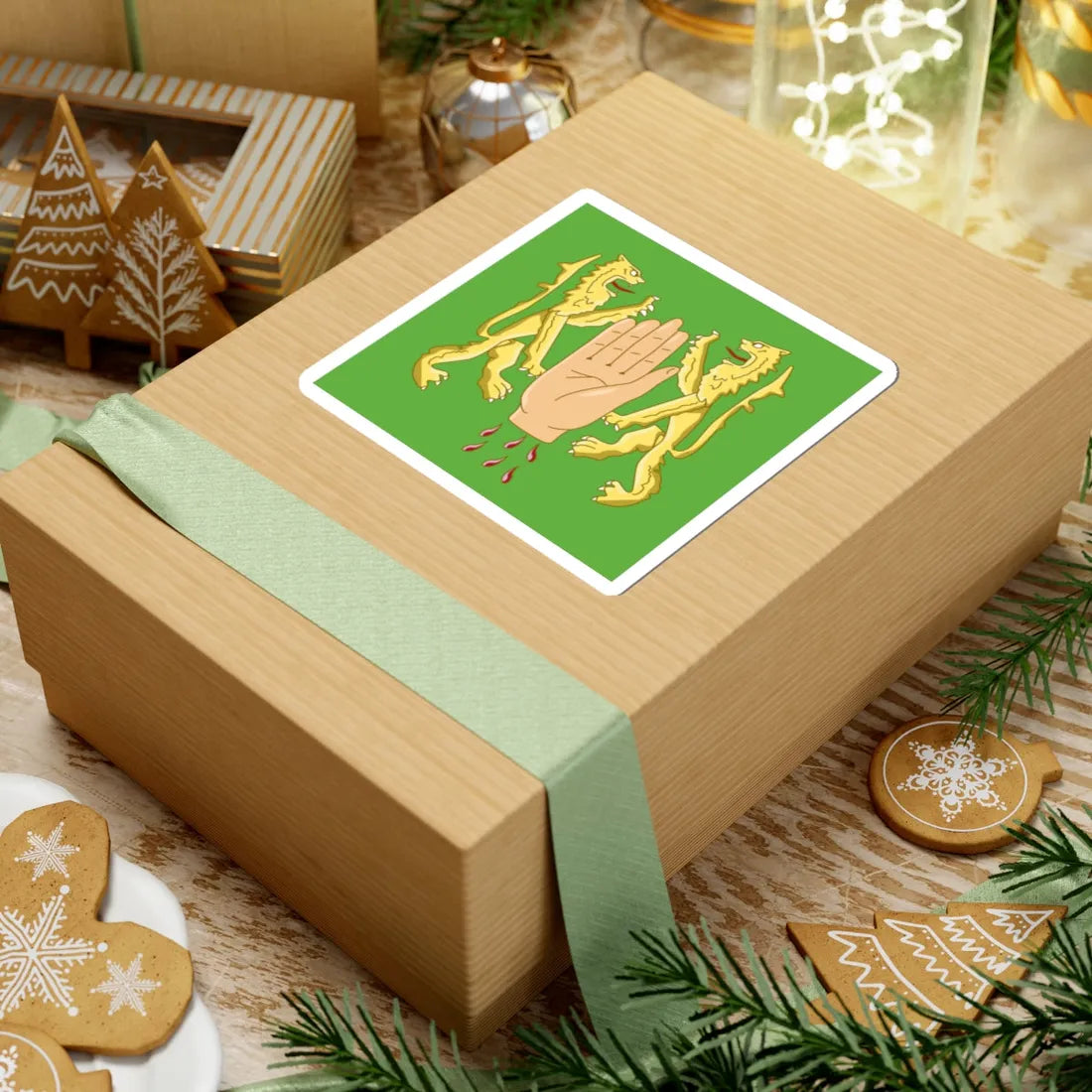 Banner of arms of OReilly (Ireland) STICKER Vinyl Kiss-Cut Decal - The Sticker Space