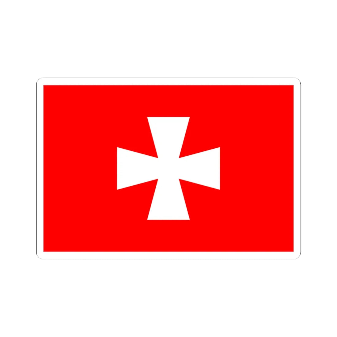 Banner of arms of Rivne Oblast (Ukraine) STICKER Vinyl Kiss-Cut Decal 3 Inch White - The Sticker Space