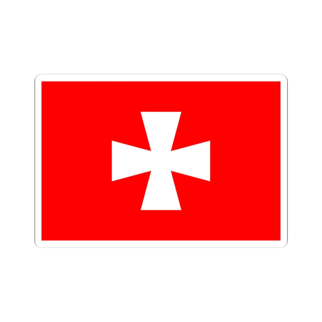 Banner of arms of Rivne Oblast (Ukraine) STICKER Vinyl Kiss-Cut Decal 4 Inch White - The Sticker Space