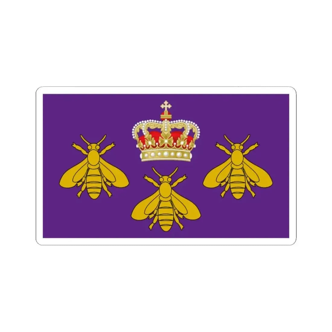 Banner of Arms of the Empire of the Sahara (Algeria) STICKER Vinyl Kiss-Cut Decal 2 Inch White - The Sticker Space