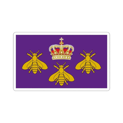 Banner of Arms of the Empire of the Sahara (Algeria) STICKER Vinyl Kiss-Cut Decal 4 Inch White - The Sticker Space