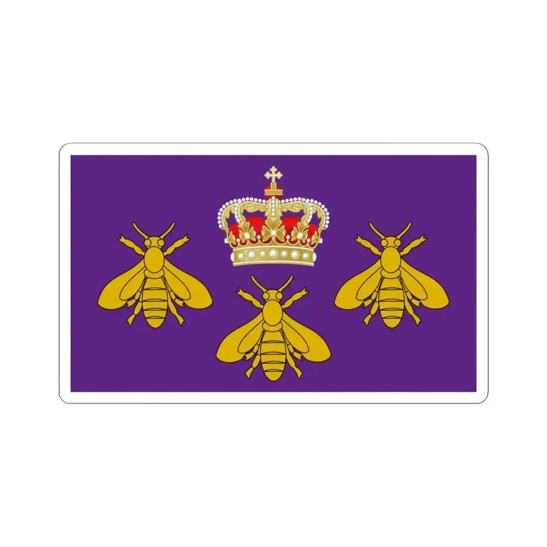 Banner of Arms of the Empire of the Sahara (Algeria) STICKER Vinyl Kiss-Cut Decal 6 Inch White - The Sticker Space