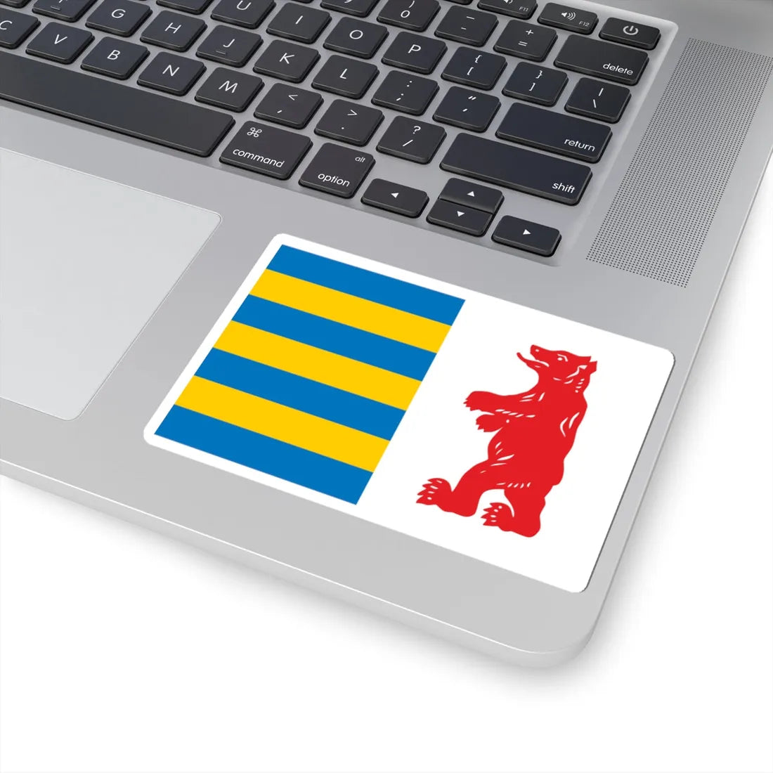Banner of arms of Zakarpattia Oblast (Ukraine) STICKER Vinyl Kiss-Cut Decal - The Sticker Space