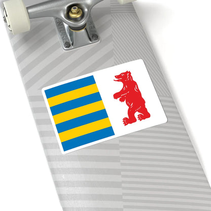 Banner of arms of Zakarpattia Oblast (Ukraine) STICKER Vinyl Kiss-Cut Decal - The Sticker Space