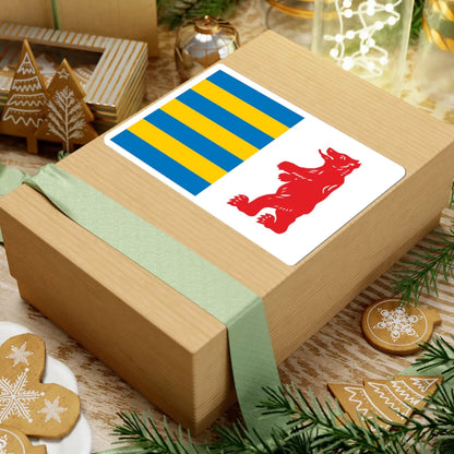 Banner of arms of Zakarpattia Oblast (Ukraine) STICKER Vinyl Kiss-Cut Decal - The Sticker Space