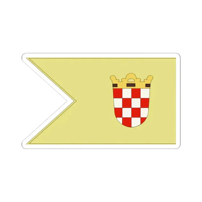 Banner of Croatia at Ferdinand IIs coronation 1618 (Croatia) STICKER Vinyl Kiss-Cut Decal 3 Inch White - The Sticker Space