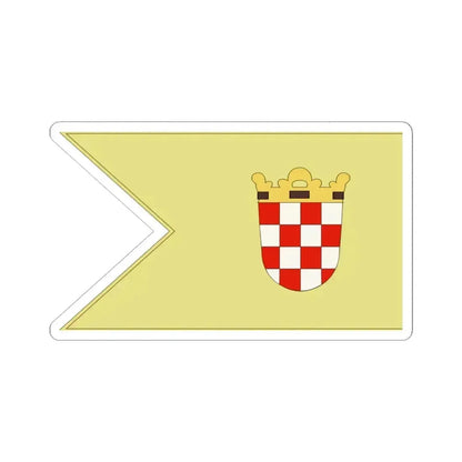Banner of Croatia at Ferdinand IIs coronation 1618 (Croatia) STICKER Vinyl Kiss-Cut Decal 4 Inch White - The Sticker Space