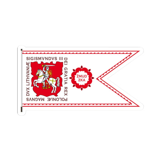 Banner of Duchy of Samogitia 1609-1618-1 (Belarus) (Coat of Arms) STICKER Vinyl Kiss-Cut Decal 2 Inch White - The Sticker Space