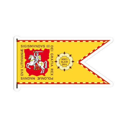 Banner of Mstsislaw Voivodeship 1609-1618-1 (Belarus) (Coat of Arms) STICKER Vinyl Kiss-Cut Decal 4 Inch White - The Sticker Space