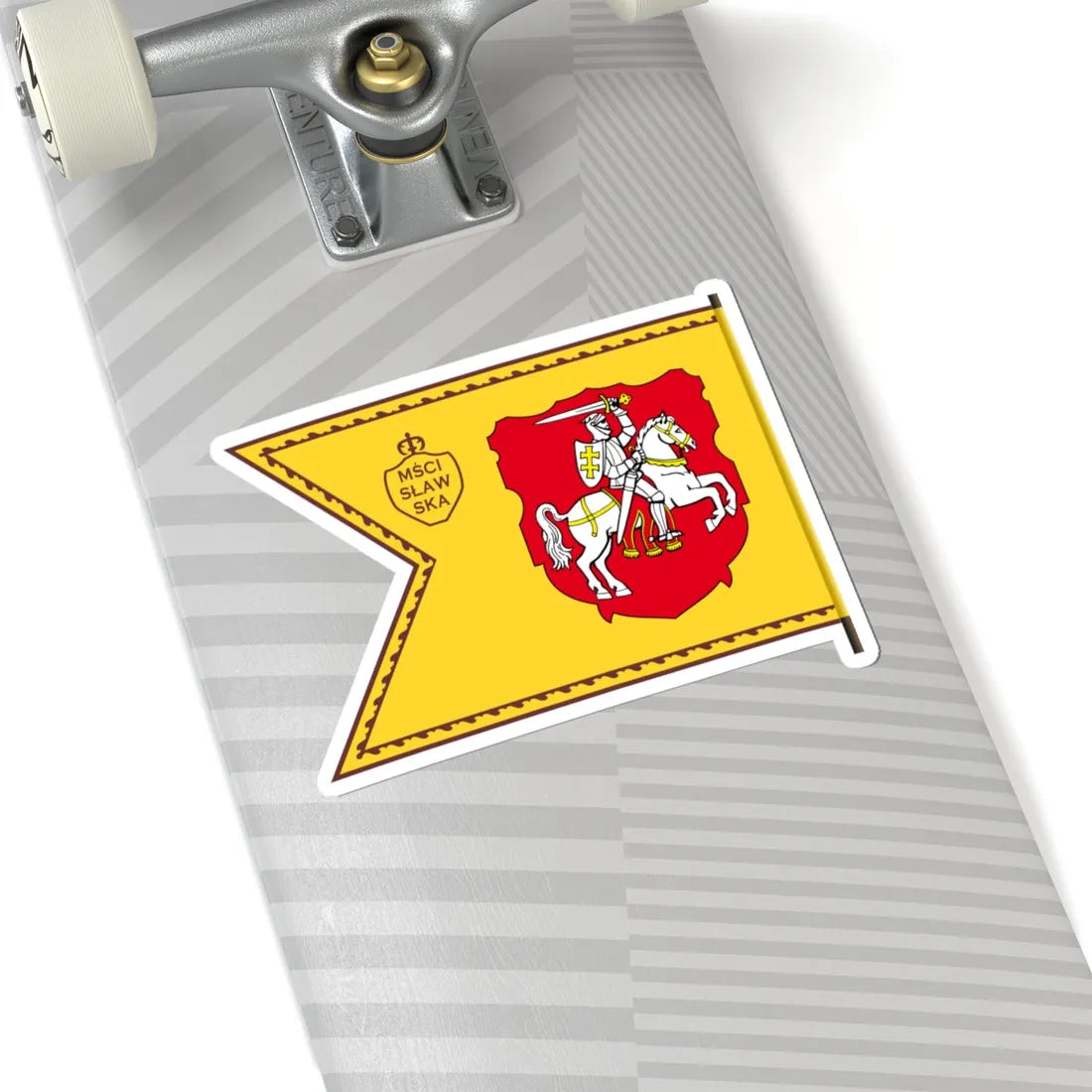 Banner of Mstsislaw Voivodeship 1609-1618-2 (Belarus) (Coat of Arms) STICKER Vinyl Kiss-Cut Decal - The Sticker Space