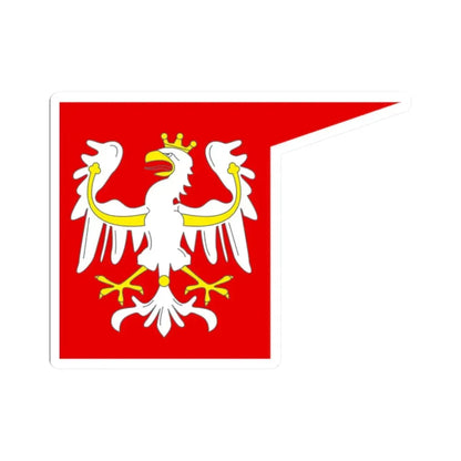 Banner of the Kingdom of Poland (Poland) STICKER Vinyl Kiss-Cut Decal 2 Inch White - The Sticker Space