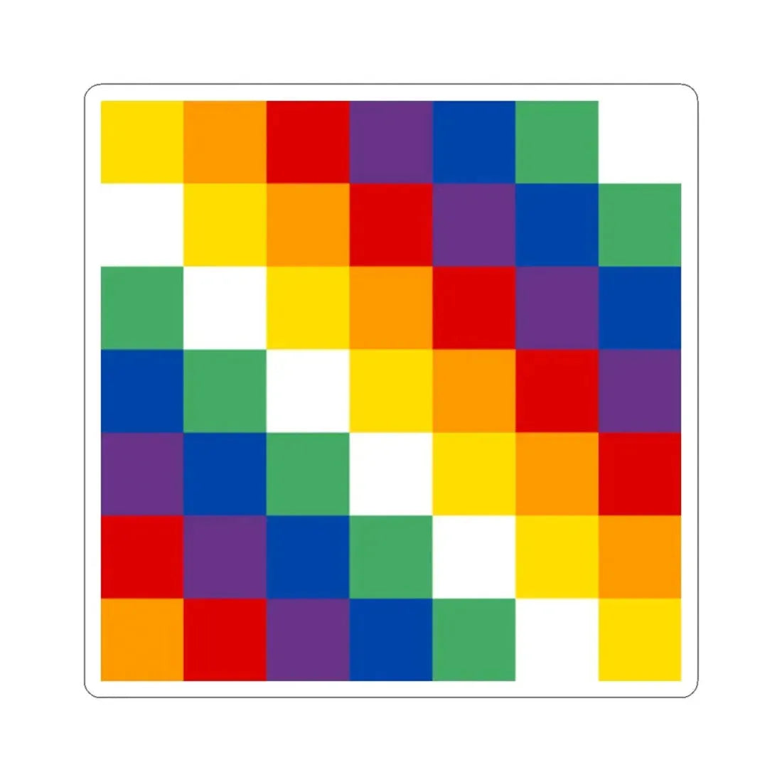 Banner of the Kunti Suyu 1979 (Peru) STICKER Vinyl Kiss-Cut Decal 2 Inch White - The Sticker Space