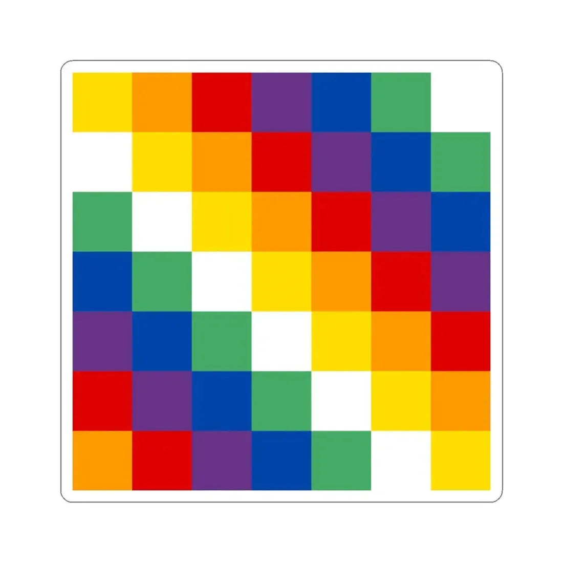 Banner of the Kunti Suyu 1979 (Peru) STICKER Vinyl Kiss-Cut Decal 6 Inch White - The Sticker Space