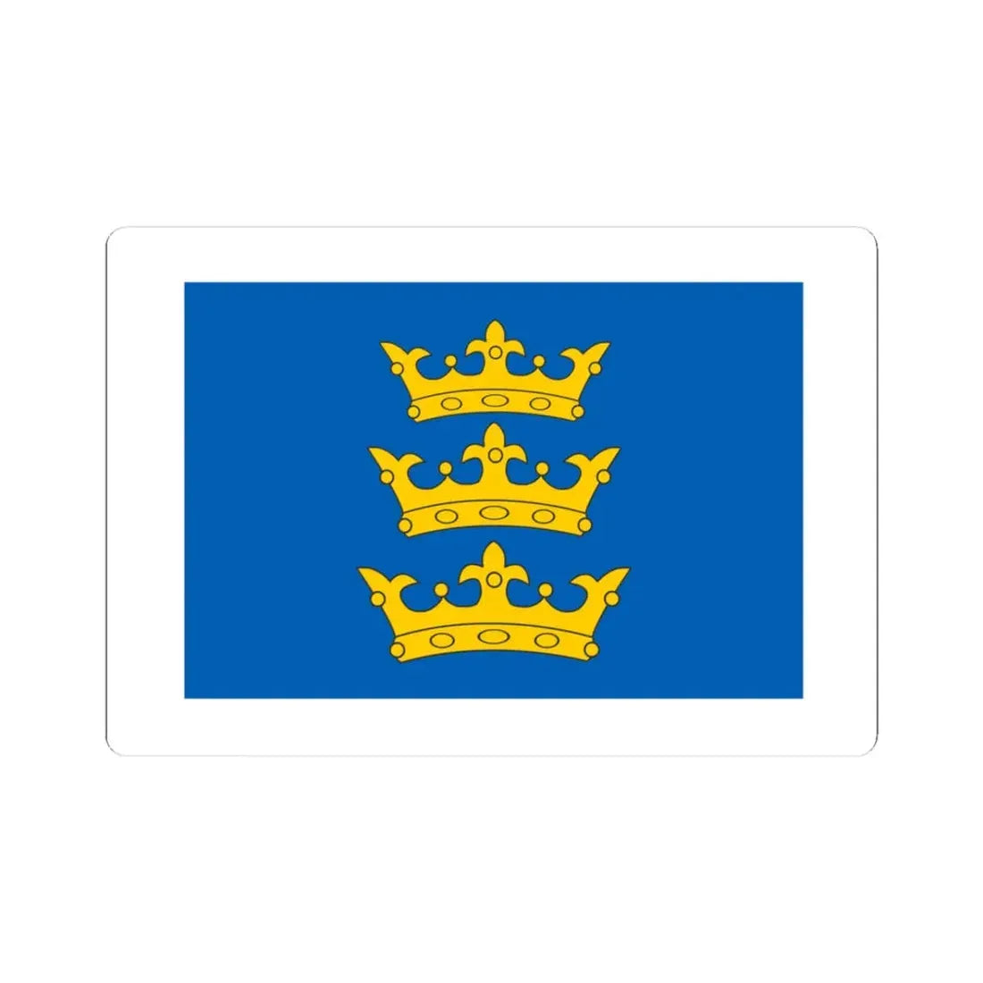 Banner of the Lordship of Ireland (Ireland) STICKER Vinyl Kiss-Cut Decal 3 Inch White - The Sticker Space