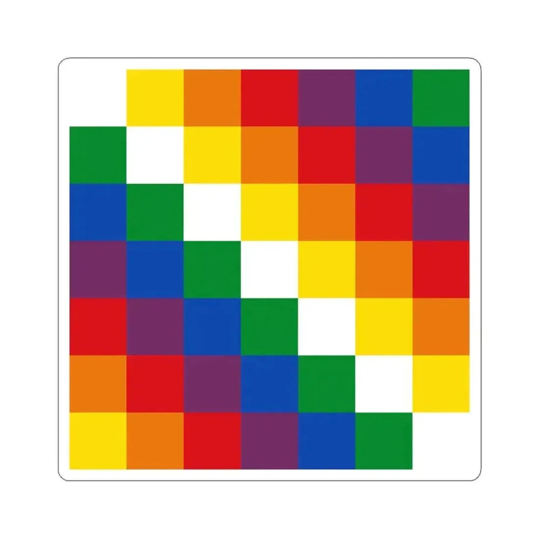 Banner of the Qulla Suyu 1979 (Argentina) STICKER Vinyl Kiss-Cut Decal 6 Inch White - The Sticker Space